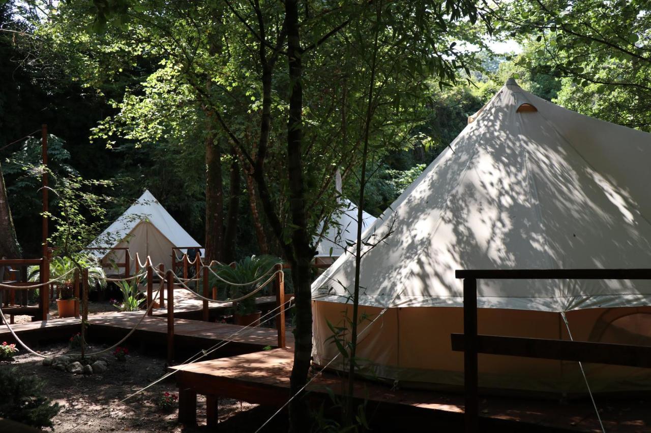 River Tribe Glamping Laino Borgo Exterior photo